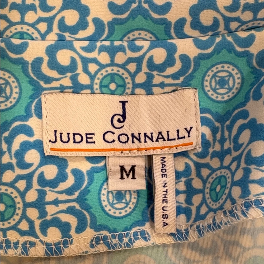 Jude Connally Turquoise Patterned Mini Dress - image 4